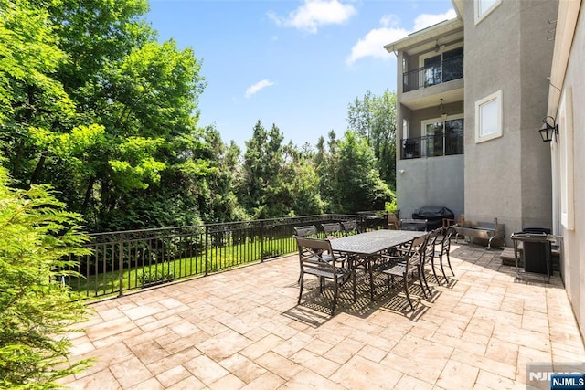 216 8th St, Cresskill, NJ 07626 - view of patio featuring outdoor dining area