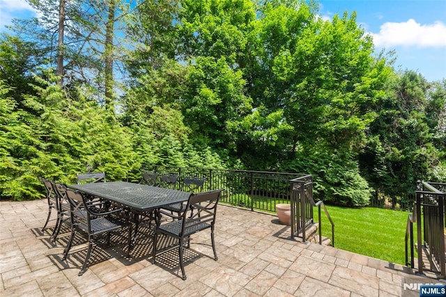 216 8th St, Cresskill, NJ 07626 - view of patio / terrace with outdoor dining space