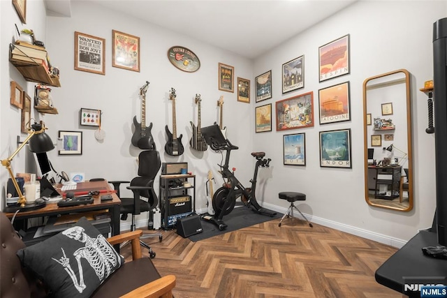 216 8th St, Cresskill, NJ 07626 - exercise room with baseboards