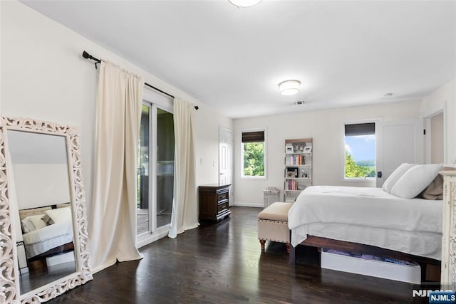 216 8th St, Cresskill, NJ 07626 - bedroom with access to outside and wood finished floors