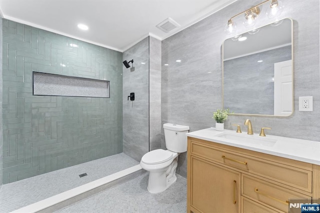 8 Marianne Ter, Secaucus, NJ 07094 - full bath featuring vanity and tiled shower