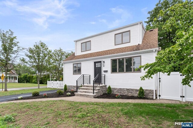 8 Marianne Ter, Secaucus, NJ 07094 - view of front of house featuring a shingled roof