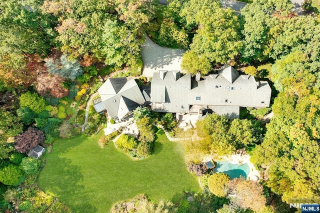 307 Freemans Ln, Franklin Lakes, NJ 07417 - aerial view of property's location with a pool