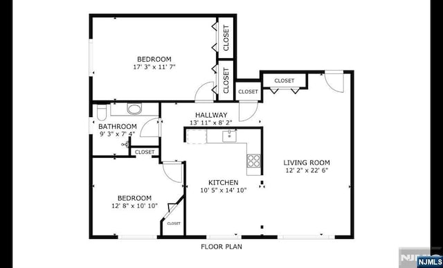 201 Oakdene Pl Unit C00E2, Cliffside Park, NJ 07010 - view of home floor plan