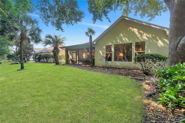 exterior space featuring a sunroom