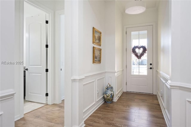 entryway featuring light wood-type flooring