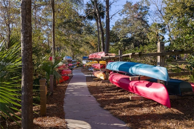 view of community with a playground