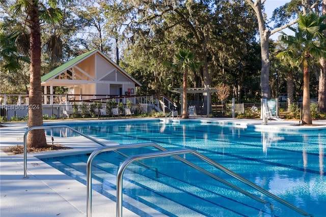 view of pool