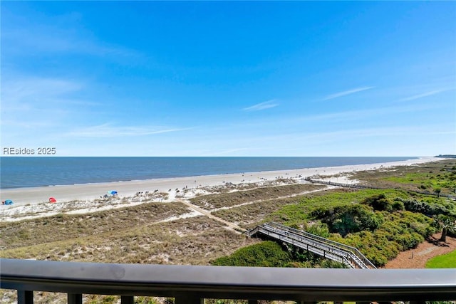 water view with a beach view