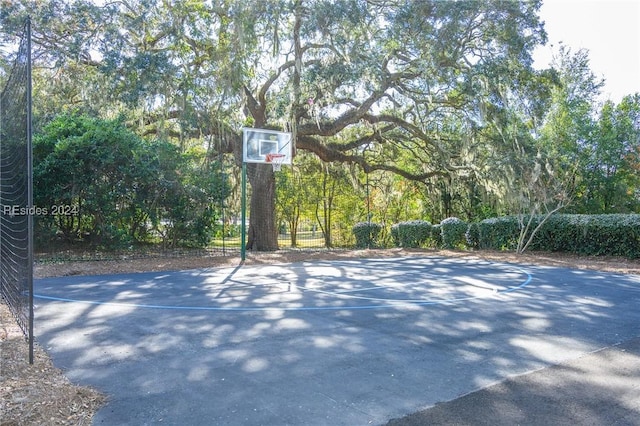 view of sport court