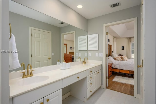 bathroom with vanity