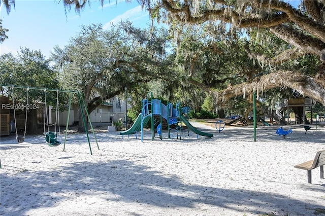 view of jungle gym