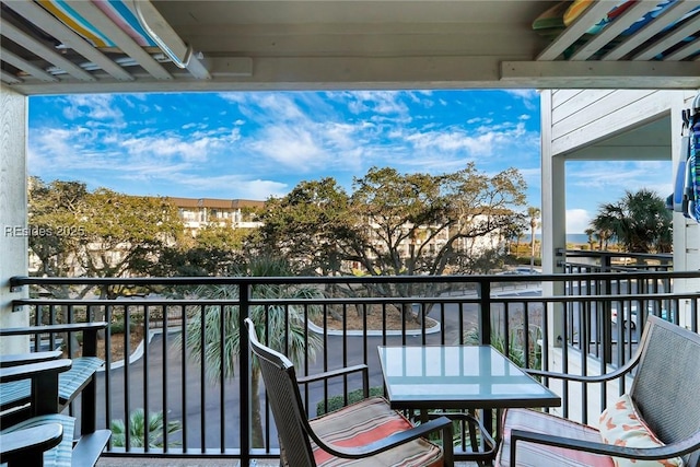 view of balcony