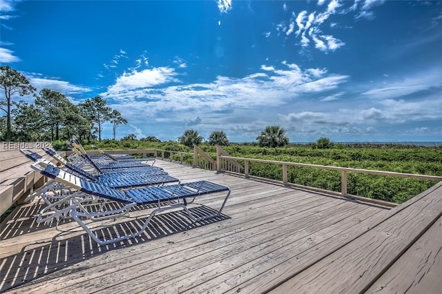 view of wooden terrace