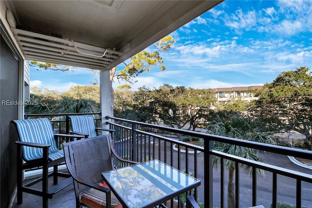 view of balcony