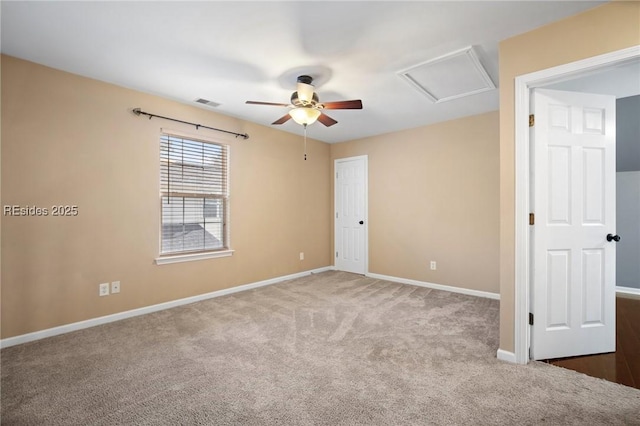 view of carpeted empty room