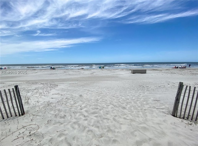 water view with a beach view