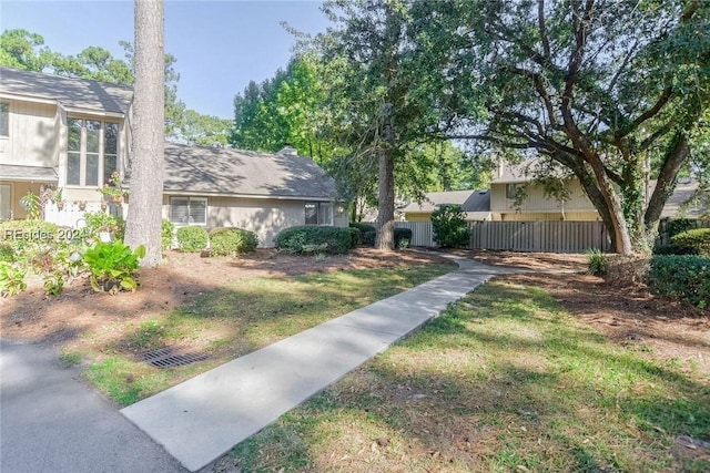 exterior space with a lawn