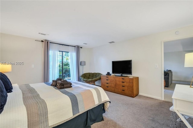 bedroom with carpet flooring