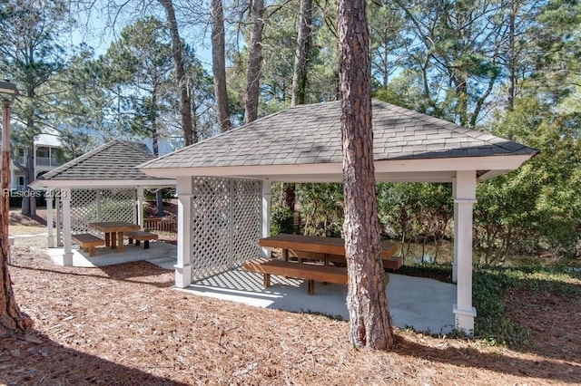 view of home's community with a gazebo