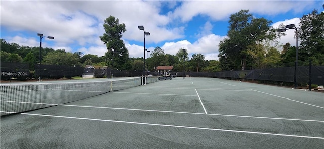 view of tennis court