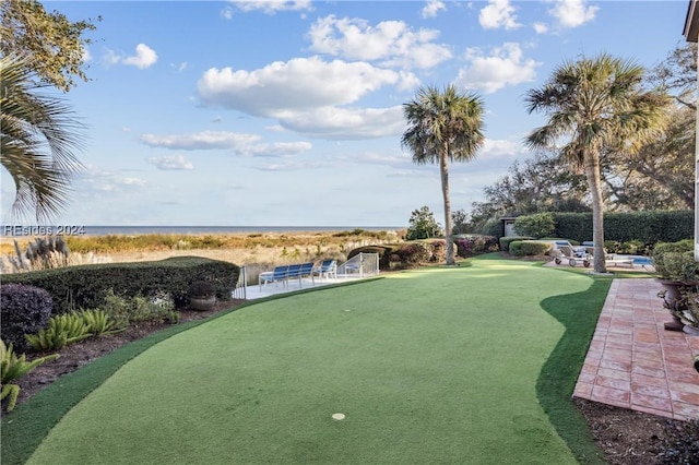 view of home's community featuring a water view