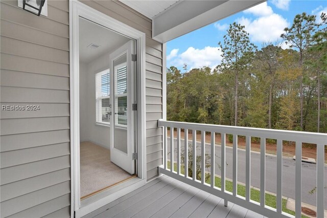 view of balcony