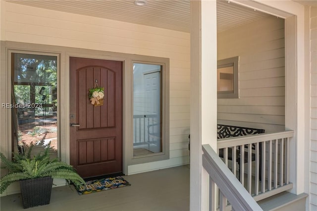 view of entrance to property