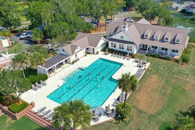 birds eye view of property