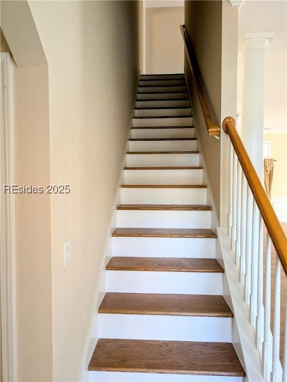 view of staircase