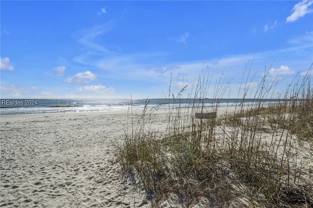 property view of water with a view of the beach