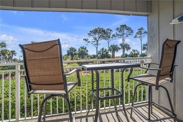 view of balcony