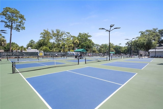 view of tennis court