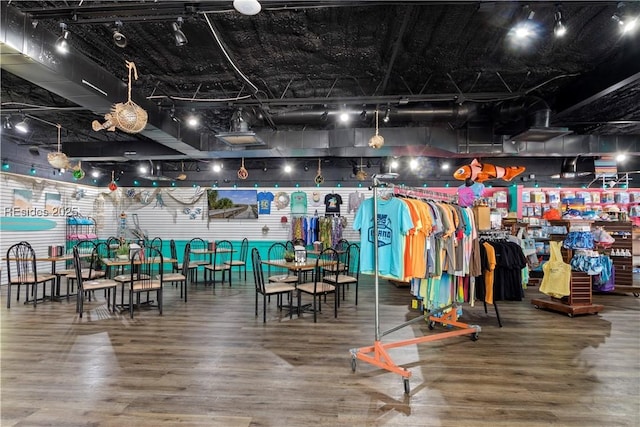 interior space featuring hardwood / wood-style flooring