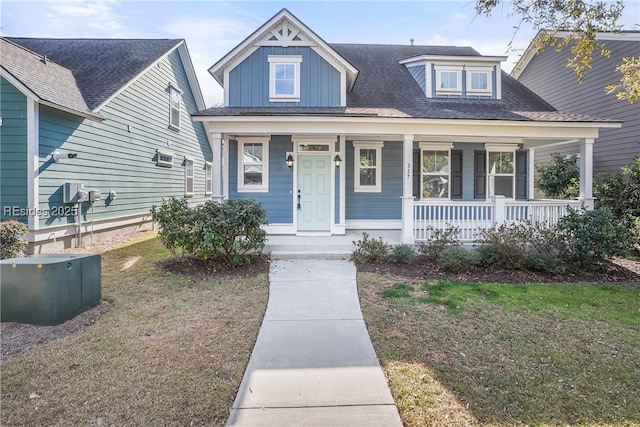 view of front of home with a porch