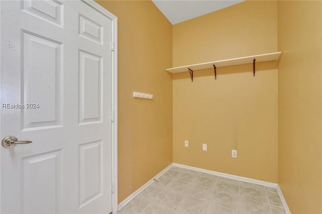 view of clothes washing area