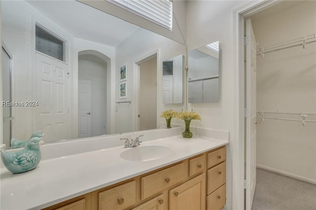 bathroom featuring vanity