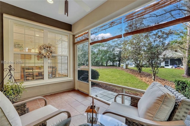 view of sunroom / solarium