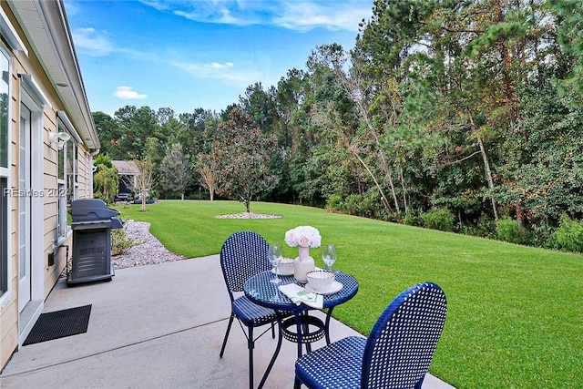 view of patio / terrace featuring area for grilling