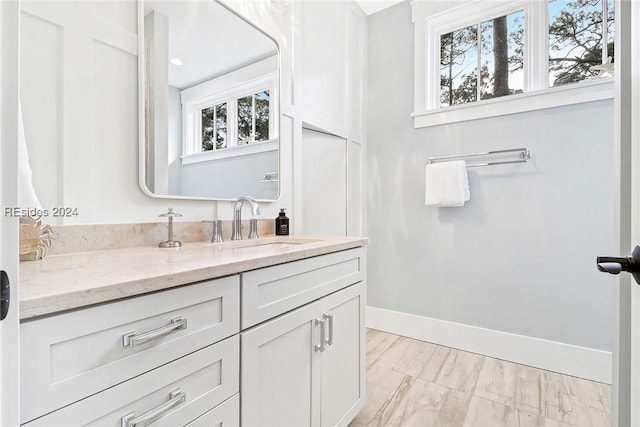 bathroom featuring vanity