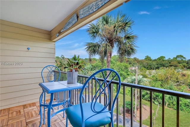 view of balcony