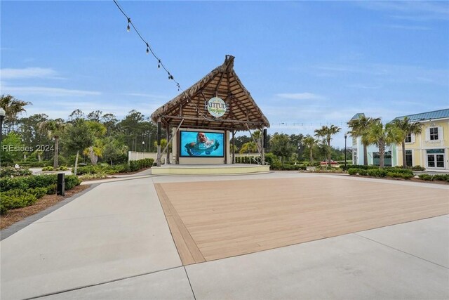 surrounding community with a gazebo