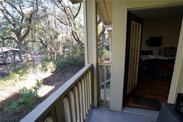 view of balcony