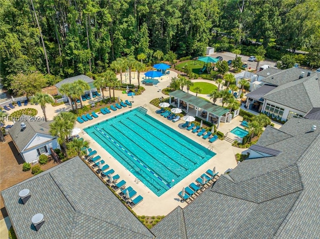 birds eye view of property