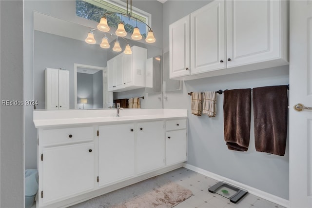 bathroom with vanity