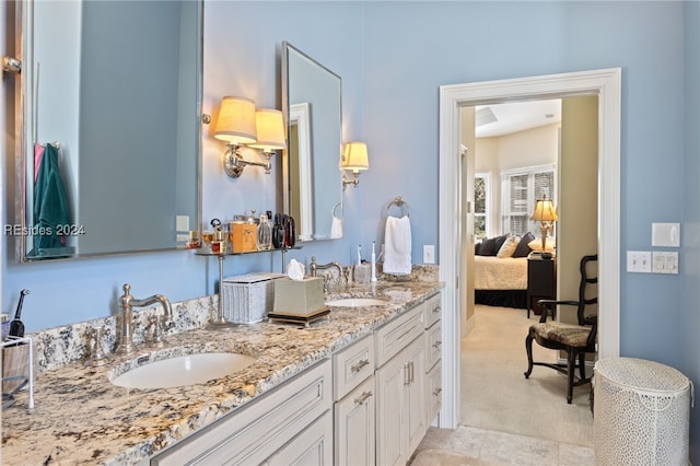 bathroom with vanity