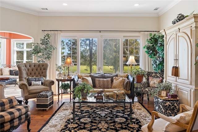 sunroom featuring a healthy amount of sunlight