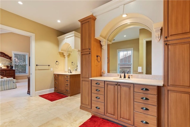 bathroom with vanity