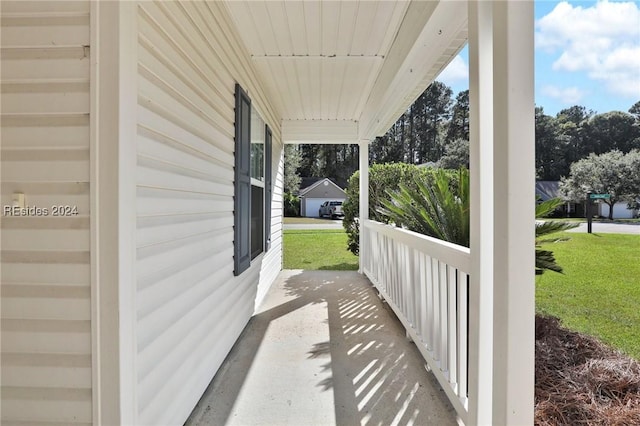 view of patio / terrace featuring a porch