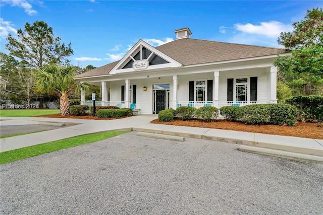 view of front of home with a porch